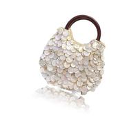 Songelt Women's Hoboes Toted Bags Handbags Ladies Clutches Purses Top Handle Bags Handmade Shell Beaded Handbags Evening Hoboes