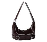 Songelt Women's PU Shoulder Bag Stylish Underarm Purse Handbag Fashionable Armpit Bags Buckles Decoration For Everyday Use Stylish Handheld Purse