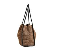 Songelt Women's Woven Straw Bag Large Capacity Shoulder Bags Casual Bucket Bag Travel Handbag For Beach And Everyday Use Handmade Woven