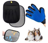SONGHEARR Pet Hair Removal Glove, Cats Dogs Grooming Gloves Pet Hair Removal Tool, 2025 Upgrade Reusable Pet Hair Remover Glove（1 Pet Grooming Glove & 1 Cleaning Glove）