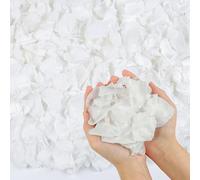 Songjum Dried Real White Rose Petals Natural Dried Petals Rose Wedding Confetti for Wedding Party Decor Proposal Centerpieces Valentine's Day Romantic Night Decor(White)