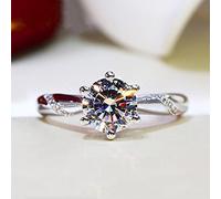 SONGK CC Trendy Jewelry S925 Rings For Women Cubic Zirconia Charms Bridal Wedding Engagement White Gold Color Ring