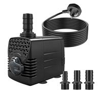 SongLong 1500L/H 25W 3M Cable Submersible Water Pump | Auto Shut-Off Protection for Aquariums, Water Features, Hydroponics, Fountains, Ponds