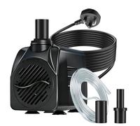 SongLong 800L/H 16W Wire Length: 3m Submersible Water Pump - Ultra Quiet, 1.6M High Lift & Over Heating Protection for Water Features, Hydroponics, Fountains, Ponds