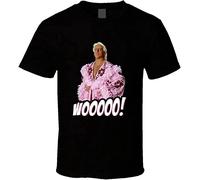 SONGLONG RIC Flair Wooooo Wrestling T-Shirt for Men Shirt Black L