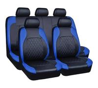 SONGLULU Car Seat Covers Full Set for Toyota AQUA 2011-2020,Full Surround Leather Front Rear Seat Protector,Waterproof Seat Cushion Covers Accessories,A-Blue