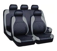 SONGLULU Car Seat Covers Full Set for Toyota AQUA 2011-2020,Full Surround Leather Front Rear Seat Protector,Waterproof Seat Cushion Covers Accessories,A-Grey