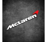 SONGLULU Car Sticker for McLaren F1 1992-1998,Custom Vinyl Decal Auto Decoration Artistic Appeal Easy Peel Removable Adhesive Car Decal Graphic Style,20 * 2.8cm Whitered