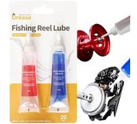 SONGMART 2PCS Fishing Reel Grease and Oil Kit, Fishing Reel Oil Set, Bearing Grease & Lubricant Set, Fish-ing Gear Maintenance, Waterproof & Rust-Proof, Suitable for Various Fish-ing Reels