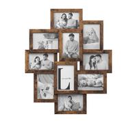10 Pieces Photo Frame, Rustic Brown