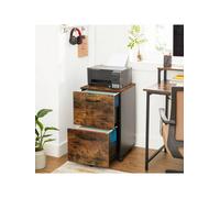 Songmics 2-Drawer Filing Cabinet, Mobile File Cabinet For Home Office, Small Rolling Filing Cabinet, Printer Stand