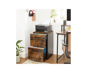 Songmics 2-Drawer Filing Cabinet, Mobile File Cabinet For Home Office, Small Rolling Filing Cabinet, Printer Stand