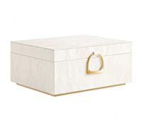 Songmics 2-Layer Jewellery Box, Jewellery Organiser With Handle, Removable Jewellery Tray, Jewellery Storage
