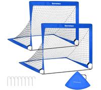 SONGMICS 2 Pack Kids Football Cage, Foldable Football Net Quick Set