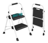 SONGMICS 2-Step Ladder, Wide Anti-Slip Pedals Step Stool, 150 kg Load