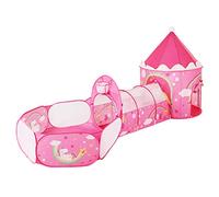 SONGMICS 3-in-1 Unicorns Kids Play Tent, Tunnel, Ball Pit Playground