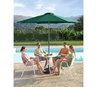 Songmics 3 M Parasol Umbrella, Sun Shade, Octagonal Polyester Canopy, With Tilt And Crank Mechanism, For Outdoor Gardens, Balcony