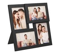 SONGMICS 4 Collage Picture Frames for 4 x 6 Photos, Clear Glass