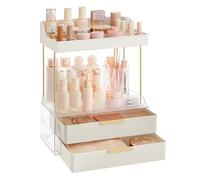SONGMICS 4-Layer Makeup Organiser, 4 Dividers, Anti-Slip Design