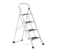 SONGMICS 4-Step Ladder, Folding Step Ladder, Safety, Holds up to 150KG