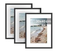 SONGMICS 42 x 32 cm Picture Frames, Wall Hanging, Steel, Set of 3