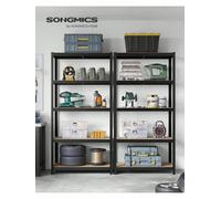 Songmics 5-Tier Shelving Unit, Steel Shelving Unit For Storage, Tool-Free Assembly, Load Capacity 600 Kg, 50 X 100 X 200 Cm