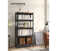 Songmics 5-Tier Shelving Unit, Storage Shelves, For Study, Boltless Assembly, Adjustable Shelves, 30 X 75 X 150 Cm