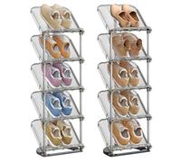 Shoe rack with customisable sloping shelves, 2
