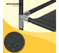 SONGMICS 7-Tier Shoe Rack, Shoe Storage Cabinet with Non-Woven Fabric Cover, Shoe Storage Organiser, Dustproof, for Heels, Sneakers, Boots, Easy Assembly, 46 x 28 x 126 cm, Black RXJ024B02V1