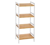 SONGMICS Bamboo Shelf, Kitchen Shelving Bathroom Shelf Bookcase Kitchen