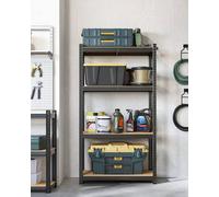 SONGMICS Boltless Garage Shelving Unit with 4 Steel Shelves in Black SONGMICS Black