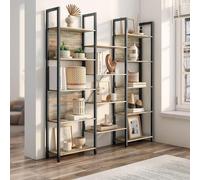 Songmics Bookcase, Bookshelf With 14 Shelves, Metal Frame, Shelf Unit For Living Room, Home Office