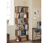 Songmics Bookshelves, 6-Tier Bookcase, Cube Display Shelf, Freestanding Storage Shelf, Modern, Rustic Brown