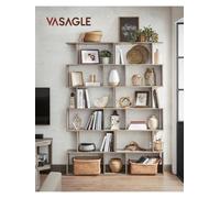 Songmics Bookshelves, 6-Tier Bookcase, Room Divider, Cube Display Shelf, Freestanding Storage Shelf
