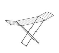 SONGMICS Clothes Airer, Foldable Clothes Drying Rack, Clothes Horse with Gullwings, Free-Standing Laundry Rack, Indoor Outdoor Use, Bed Linen Clothing, Grey LLR540G01