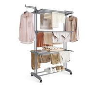 SONGMICS Clothes Drying Rack, 126.6x64.2x169.2cm, Grey