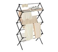 SONGMICS Clothes Drying Rack, 135×75×37cm, Black