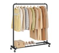 SONGMICS Clothes Rack - Garment Rack on Wheels - Coat Rack