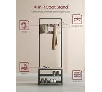 Songmics Coat Rack With Shoe Storage, Hall Tree, Coat Stand For Hallway With Shoe Bench And Shoe Rack