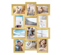 SONGMICS Collage Picture Frames, 12 for 4x6 Photos, Collage Photo for Wall, Multi Wall Decor, Pale Gold RPF026A01