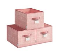 Collapsible Storage Boxes Set of 3, Jelly Pink / 40 x 30 x 24 cm
