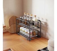 Songmics Cupboard Organiser, 2-Tier Under Sink Storage Organiser With Sliding Basket Drawers