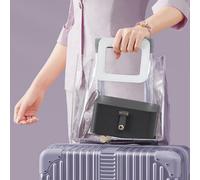 Songmics Dual-Layer Portable Jewellery Organizer, Travel Storage Case, Compact Accessory Box, Perfect Gift, Slate Grey