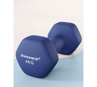 Songmics Dumbbell Duo With Neoprene Grip And Hexagonal Shape, Great For Fitness Training At Home, Blue