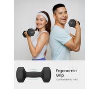Songmics Dumbbells Set Of 2 Dumbbells Hexagon Neoprene Coating Strength Training Workout Fitness Training Home