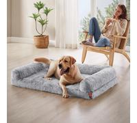 Songmics Extra Large Dog Comfort Bed, Deluxe Orthopedic Design With Easy-Clean Features, Grey Ombré
