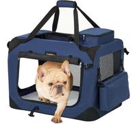 Songmics Feandrea Foldable Pet Carrier Bag,soft Sided Pet Travel Carrier , With Handles, Storage Pockets, 60 X 42 X 42 Cm