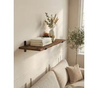 Songmics Floating Shelf, Decorative Wall Shelf, Modern Style, For Bedroom, Living Room, Dining Room, Kitchen, Max. Load 10 Kg