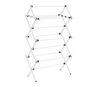 SONGMICS Foldable Clothes Airer, Steel Laundry Rack, 37 x 75 x 135.1 cm