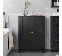 Songmics Freestanding Bathroom Storage Cabinet, Cupboard With Adjustable Shelves, Bathroom Organizer, Ink Black